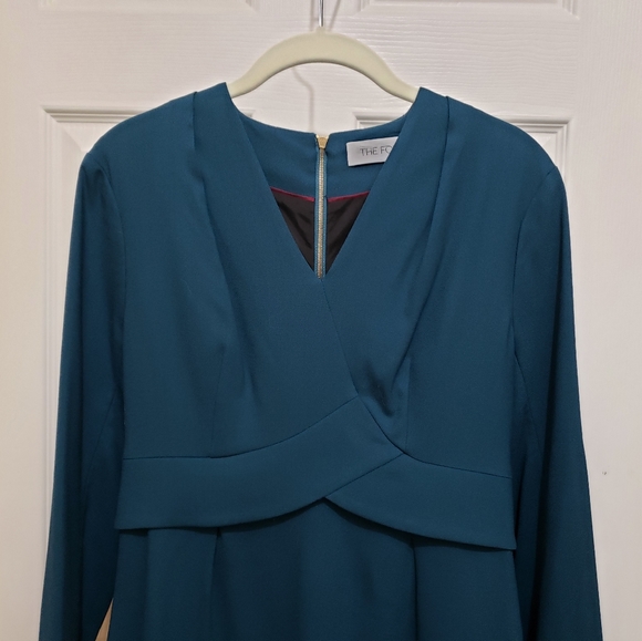 The Fold London Wool Crepe Sheath Dress Size UK 10 - Picture 2 of 12